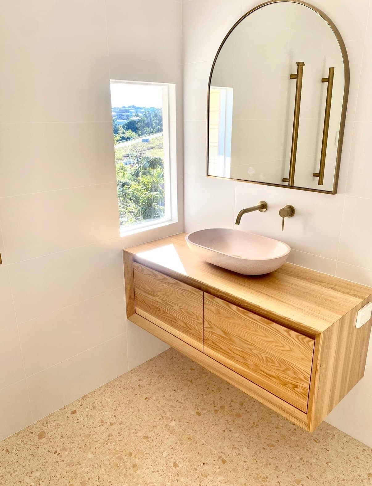 Basin installation with a view — East Point Plumbing