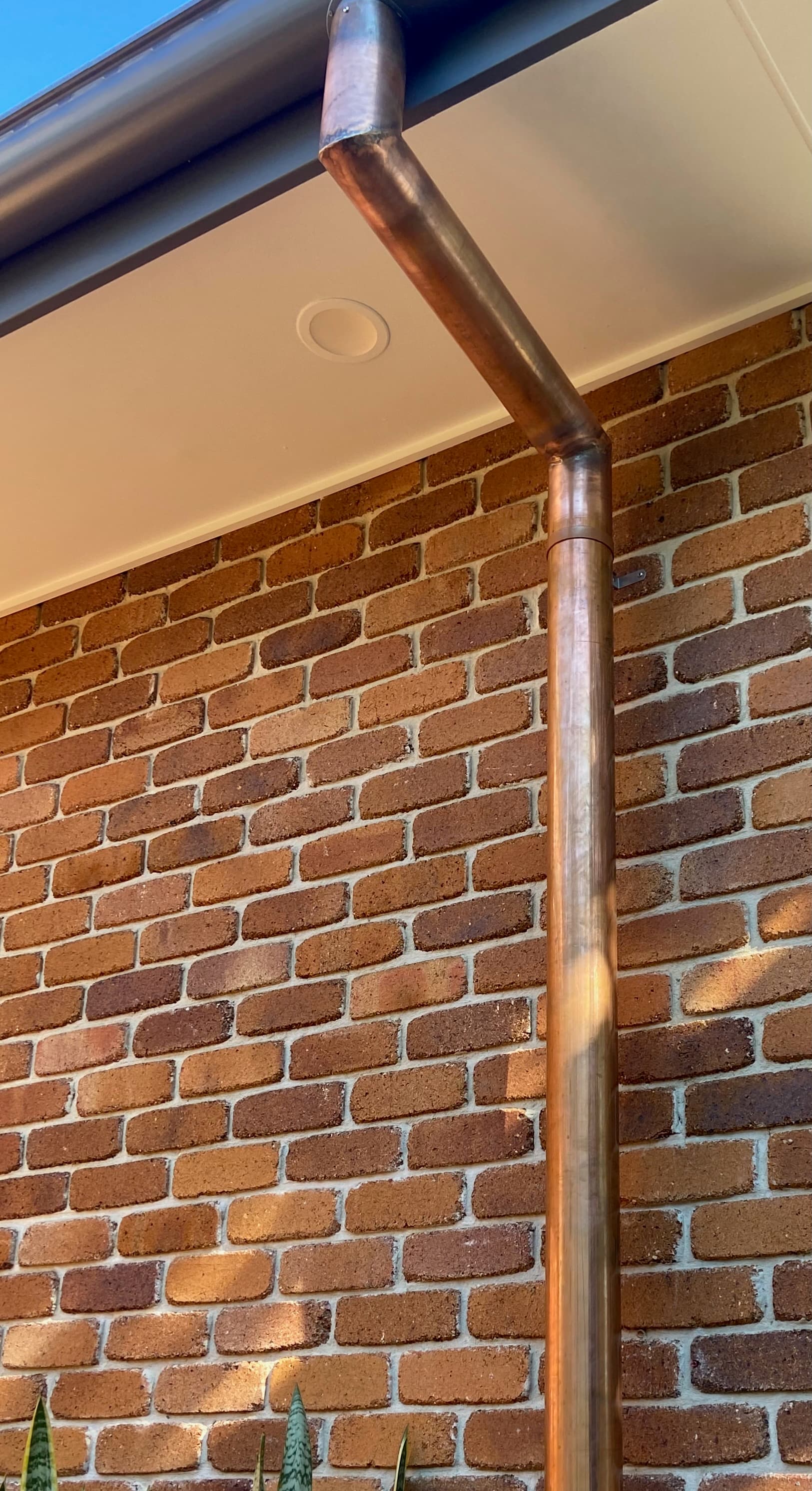 Copper Downpipe Install — Byron Bay
